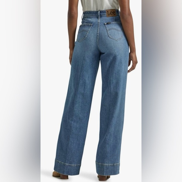 Lee High Rise Trouser Jean 8 Regular NWOT - Picture 3 of 3